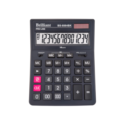 Калькулятор Brilliant BS-8884BK, 14 розрядів - BS-8884BK Brilliant