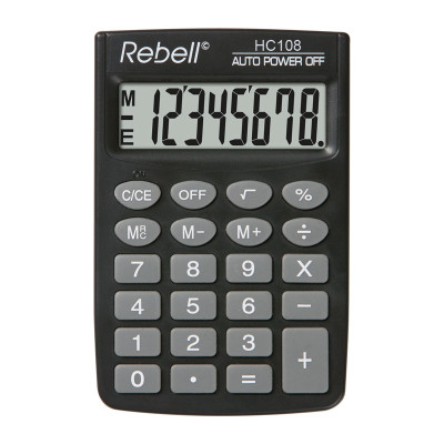 Кишеньковий калькулятор RE-HC 108 BX - HC108 Rebell