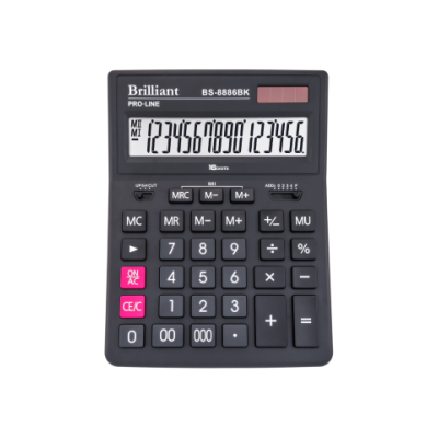 Калькулятор Brilliant BS-8886BK, 16 розрядів - BS-8886BK Brilliant