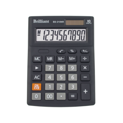 Калькулятор BS-210NR  10р., 2-пит - BS-210NR Brilliant