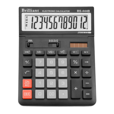 Калькулятор Brilliant BS-444В, 12 розрядів - BS-444B Brilliant