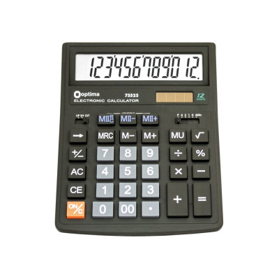 Настільний калькулятор бухгалтерський Optima O75525 - O75525