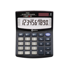 Калькулятор настільний Optima, 10 розрядів, розмір 125*100*27 мм