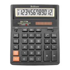 Калькулятор Brilliant BS-777ВК, 12 разрядов, черный