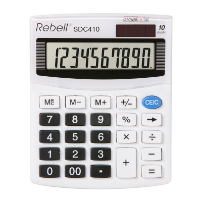 Компактний настільний калькулятор Rebell SDC 410 (формат SDC-810) - SDC410 Rebell