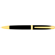 Ручка шариковая Geneva, черная с золотистым