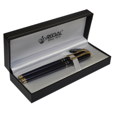 Комплект ручок (П+Р) в подарунковому футлярі L, жемчужно-чорний