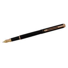 Ручка перова в оксамитовому чохлі, чорний