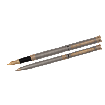 Комплект ручок (П+К) в подарунковому футлярі  L, сталь - R68007.L.BF