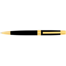 Ручка шариковая Toledo, черная с золотистым