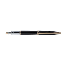Ручка перьевая Monaco, корпус черный с серебристым