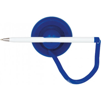 Ручка кулькова на підставці ECONOMIX POST PEN 0,5 мм. Корпус біло-синій, пише синім - E10118-02 Economix
