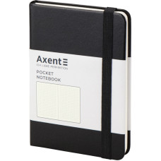 Книга записная Axent Partner 8309-01-A, A6-, 95x140 мм, 96 листов, точка, твердая обложка, чёрная