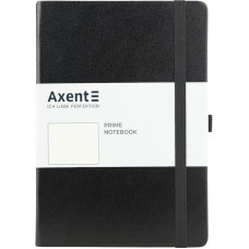 Книга записная Axent Partner Prime 8304-01-A, A5, 145x210 мм, 96 листов, точка, твердая обложка, чёрная