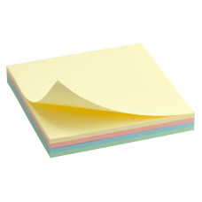 Блок бумаги с липким слоем Axent Delta D3325-01, 75x75 мм, 100 листов, пастельные цвета
