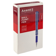 Ручка шариковая c грипом Solo Axent 1003 синяя 12/144шт/уп 11055