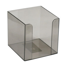Куб для бумаги Axent Delta D4005-28, пластиковый, 90х90х90 мм, дымчатый