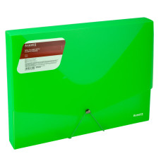 Папка на резинке объемная Axent 1502-26-A, А4, прозрачный зеленый