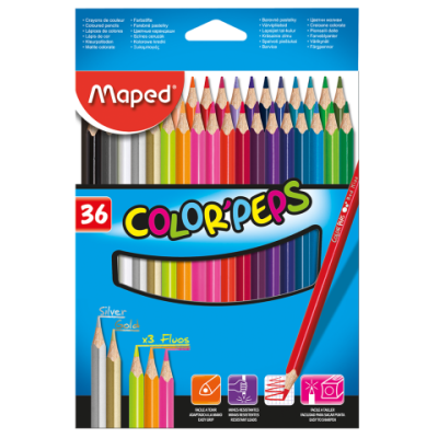 Олівці кольорові COLOR PEPS Classic, 36 кольорів - MP.832017 Maped
