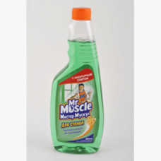 Засіб чист. дскла професіонал Містер Мускул змінна пляшка 500мл зелений