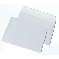 Конверт С5 (162х229мм) білий СКЛ (термоупаковка)