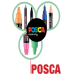 Маркер uni POSCA 0.9-1.3мм, чорний - PC-3M.Black UNI