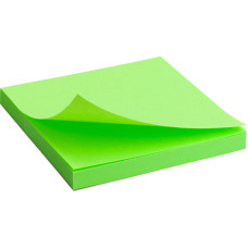 Блок бумаги с липким слоем Axent 2414-12-A, 75x75 мм, 80 листов, неоновый зелёный