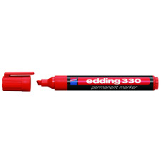 Маркер Permanent e-330 1-5 мм клиноподіб. червоний