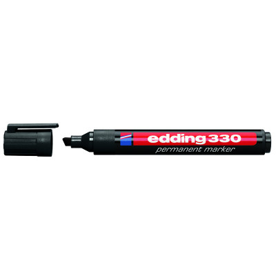 Маркер Permanent e-330 1-5 мм клиноподіб. чорний - e-330/01 Edding