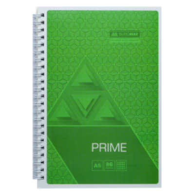 Тетрадь для записей PRIME, А5, 96 л., клетка, картонная обложка, салатовая BM.24551101-15