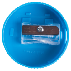 Точилка MASTER, 1 отв., контейнер, пластик. корпус, голубая, 1 шт. в блистере