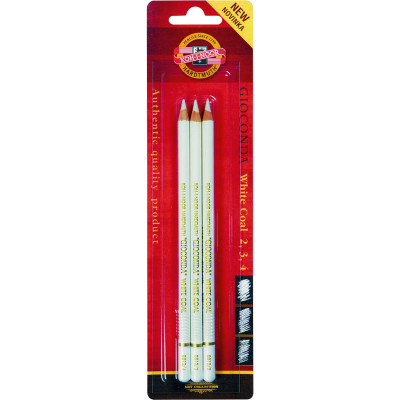 Олівець художній Gioconda, вугілля біле, набір 3 шт - 8812003002BL Koh-i-Noor