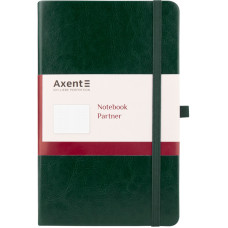 Книга записная Axent Partner Lux 8202-04-A, A5-, 125x195 мм, 96 листов, клетка, твердая обложка, зеленая