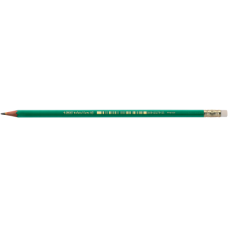 Олівець чорнографітний тригранний ECONOMIX PROMO корпус білий, з гумкою