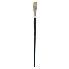 Кисть синтетика, Ocean 6974, плоская, № 10, длинная ручка, ART Line