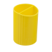 Стакан для письмового приладдя  SFERIK круглий на два відділення, жовтий - ZB.3000-08 ZiBi