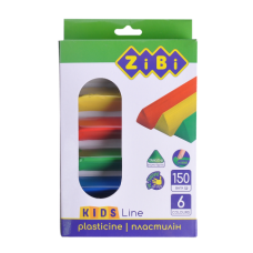 Пластилін 6 кольорів, 150 г, KIDS Line