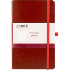Книга записная Axent Partner Lux 8202-05-A, A5-, 125x195 мм, 96 листов, клетка, твердая обложка, бордовая