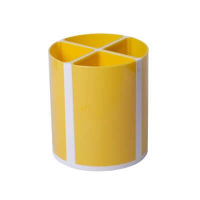 Подставка для пишущих принадлежностей ТВИСТЕР желтая, 4 отделения, KIDS Line - ZB.3003-08 ZiBi
