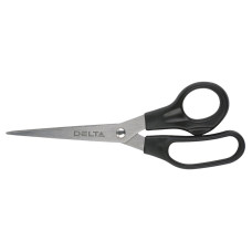 Ножницы Axent Delta D6211, 18 см, с пластиковыми ручками, черные