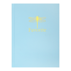 Записна книжка FAVOURITE, PASTEL, А5, 96 арк., кліт, офсет крем, тв. лам. обкл., блакитна