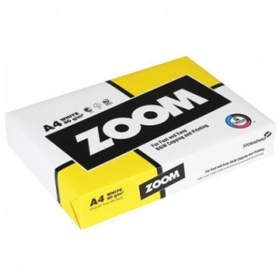 Бумага  ZOOM А4 , 80г/м, 500 листов A4.80.Zoom