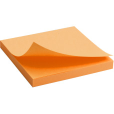 Блок бумаги с липким слоем Axent 2414-15-A, 75x75 мм, 80 листов, неоновый оранжевый