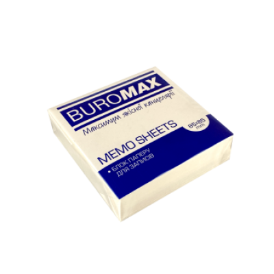 Блок білого паперу для нотаток JOBMAX 85х85х25мм.,300 арк., не скл. - BM.2278 Buromax