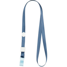 Шнурок для бейджа Axent 4551-15-A с силиконовим клипом, дымчатый синий