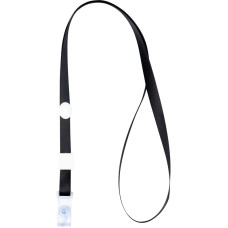 Шнурок для бейджа Axent 4551-01-A с силиконовим клипом, чёрный