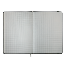 Книга записна PRIMO 125*195, 96 арк., клітинка, обкл. штучна шкіра, сірий
