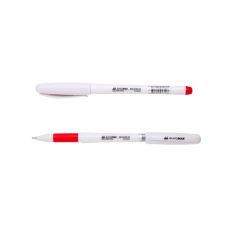 Ручка гелевая SYMPHONY,  0,5 мм, резиновый грип, пласт. корпус, красные чернила