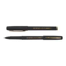 Ручка гелева STATUS Rouber Touch, 1.0мм, чорні чорнила