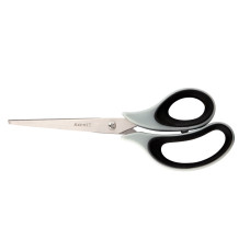 Ножницы Axent Duoton Soft 6102-01-A, 21 см, с прорезиненными ручками, серо-черные